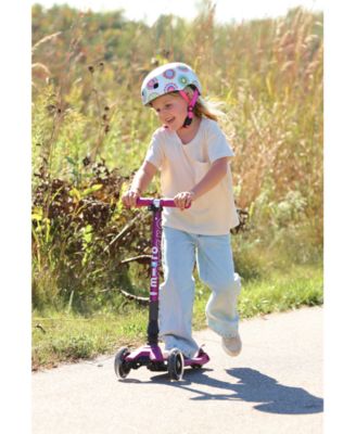  Maxi Foldable LED 3-Wheel Kids Scooter for Ages 5-12