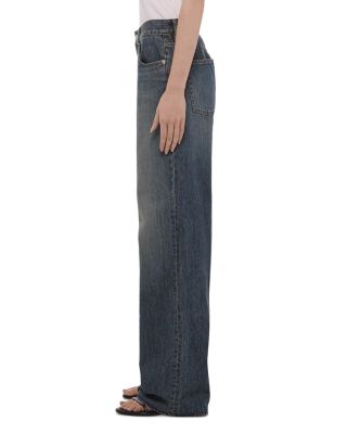 Wardrobe High Rise Jeans in Tinted Vintage Blue