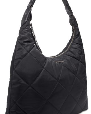 Madison Large Quilted Nylon Shoulder Bag