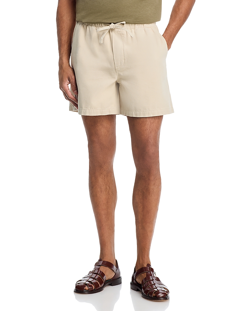 Frame Regular Fit 5.5 Military Khaki Canvas Shorts