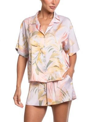 Stretch Satin Short Sleeve Pajama Set
