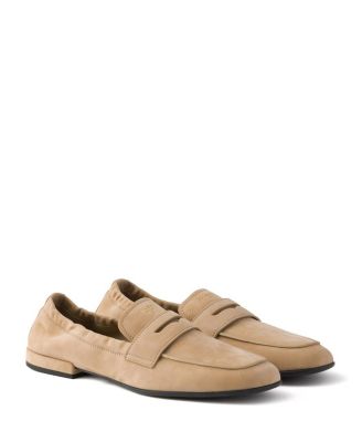  Women's Shuffle Nubuck Leather Loafers