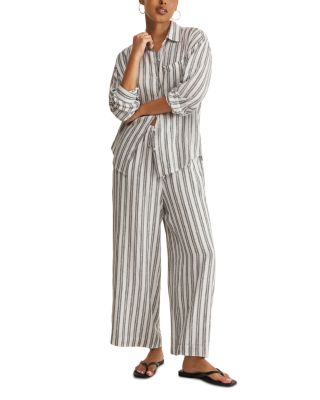 Perfect Striped Button Up Shirt & Pants