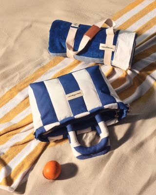 Cloud Striped Cooler Tote