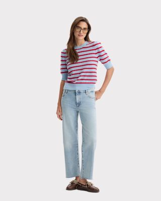 The Striped Pointelle Sweater - Exclusive 