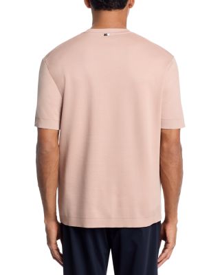 Double Layered Short Sleeve Knit Tee