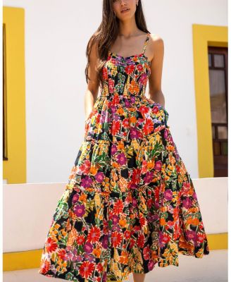 Cecilia Smocked Tiered Maxi Dress