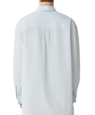 Cotton Poplin Bib Front Shirt