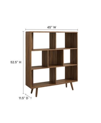Transmit 7 Shelf Wood Grain Bookcase