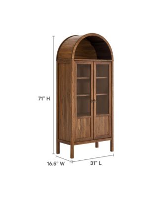 Tessa Tall Arched Storage Display Cabinet