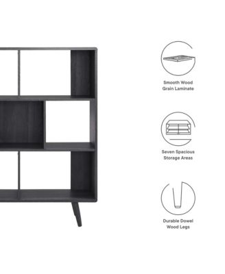 Transmit 7 Shelf Wood Grain Bookcase