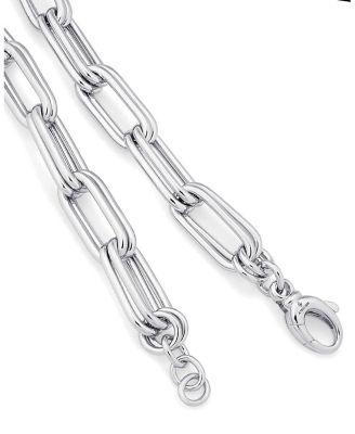 Sterling Silver Double It Paperclip Bracelet