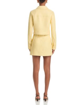 The Leather Mini Skirt