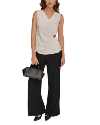 V Neck Sleeveless Top