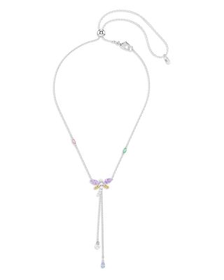 Ariana Grande x Swarovski Crystal, Cubic Zirconia & Imitation Pearl Dragonfly Lariat Necklace, 11.75-17.37"