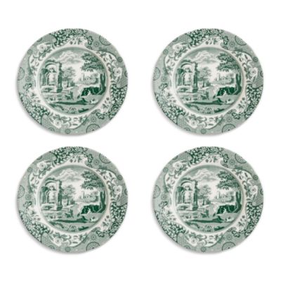Heritage Green Italian Bread and Butter Plate, Set of 4