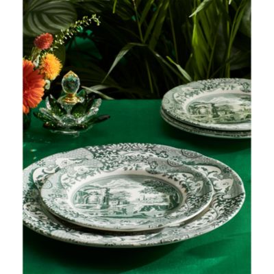Heritage Green Italian Salad Plate, Set of 4