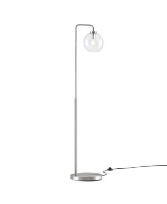  Silo Glass Globe Glass and Metal Floor Lamp