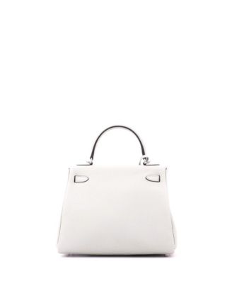 Kelly 25 Handbag Grey Togo with Palladium Hardware