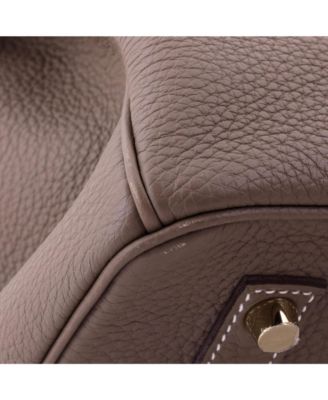 Birkin 35 Handbag Grey Togo with Gold Hardware