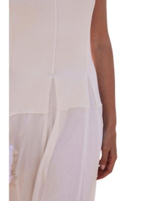  Women's Cotton Drop Waist Maxi Dress