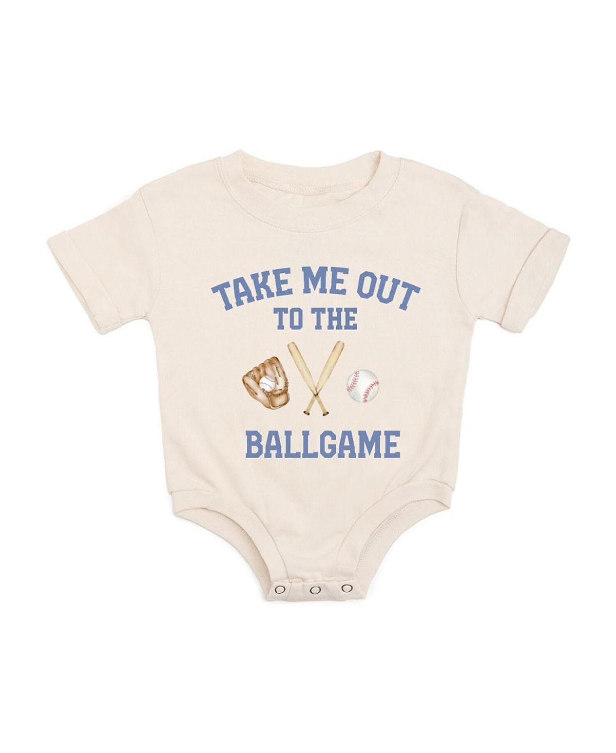Sweet Wink Boys' Take Me Out To The Ballgame Short Sleeve Romper - Baby