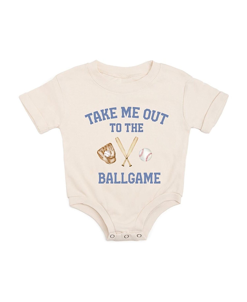 Sweet Wink Boys' Take Me Out To The Ballgame Short Sleeve Romper - Baby