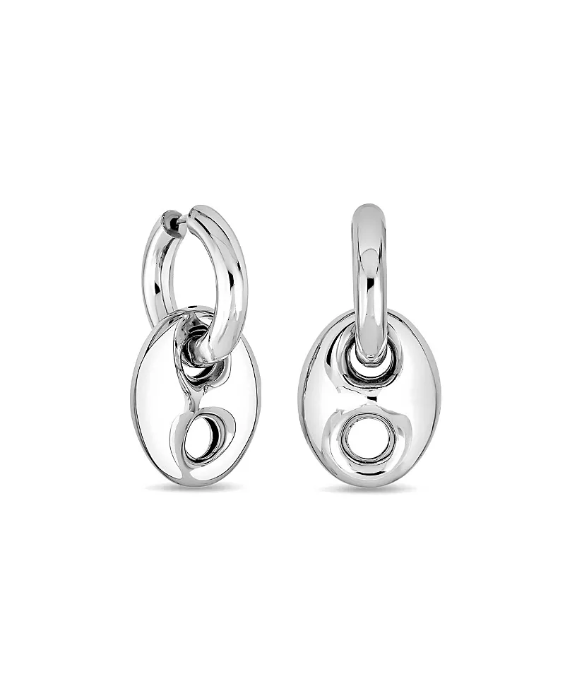 Oradina Sterling Silver Take Me There Mariner Drop Earrings