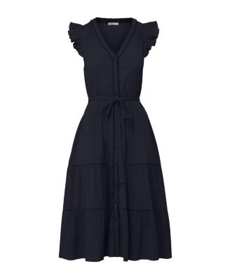 Emily Cotton Cover-Up V-Neck Dress