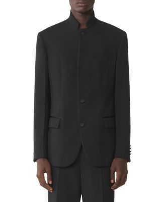 Wool Jacket With Stand-Up Collar