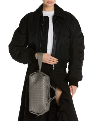 Gioco Intrecciato Woven Leather Handbag