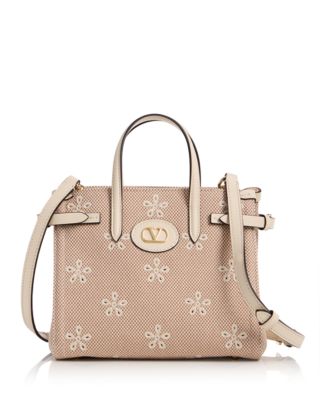 Small Logo Jacquard Crossbody Tote