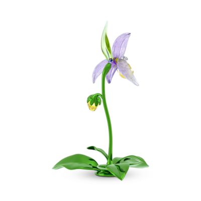 Florere Collection Lady Slipper Orchid Crystal Figurine