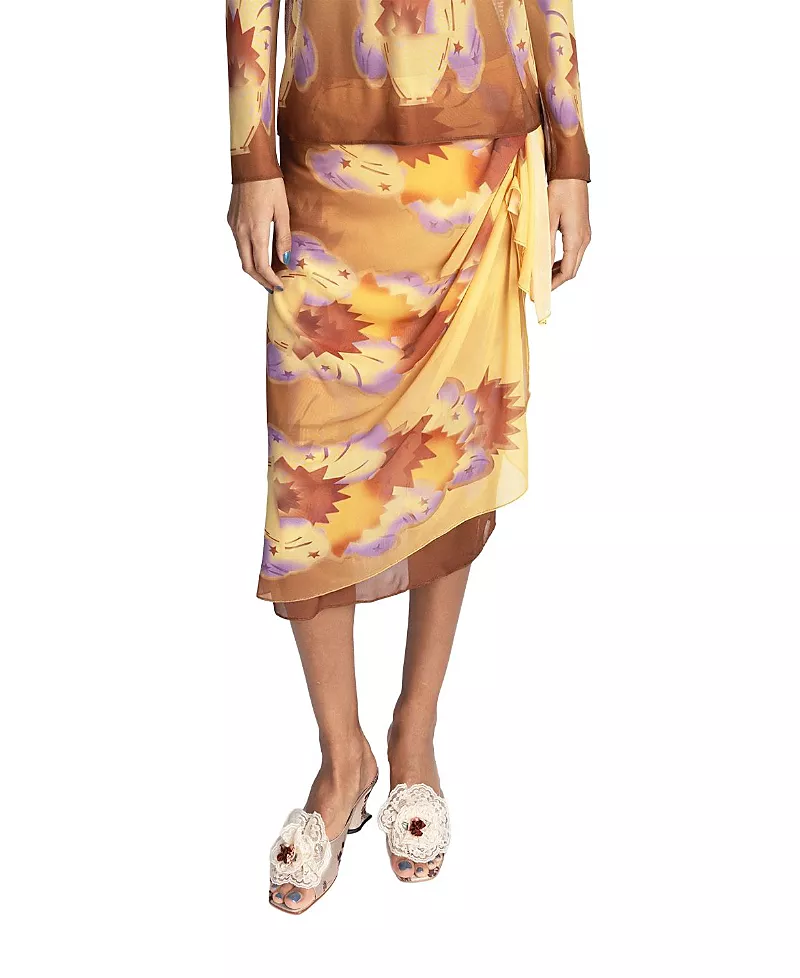 Anna Sui Sunburst Sarong Skirt