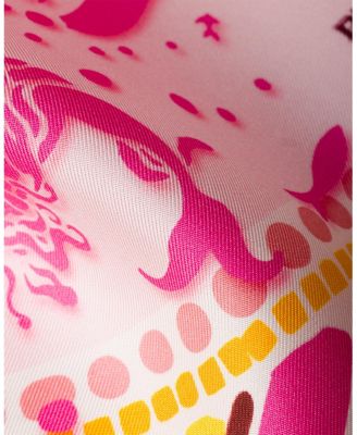  Printed Silk Twill Scarf, 55 X 55 Cm