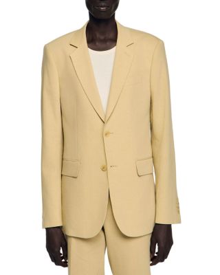 Classic Fit Linen Suit Jacket