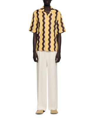 SS26 Waves Printed Linen Shirt