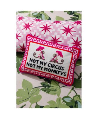 Not My Circus Needlepoint Decorative Throw Pillow