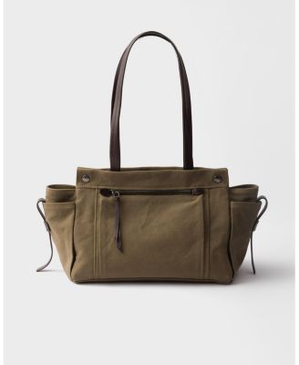  Route Large Canvas And Leather Tote Bag