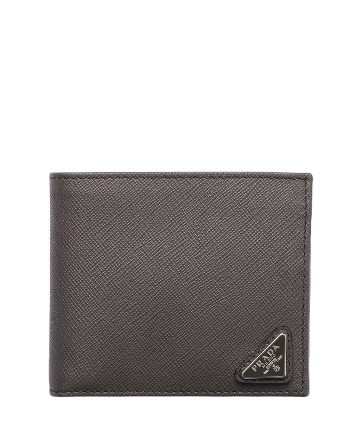 Prada Saffiano Leather Wallet With Coin Purse