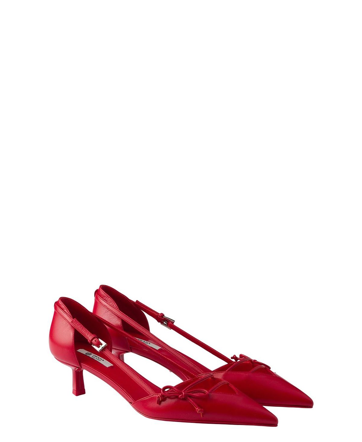 Prada Women's Open-Side Leather Pumps