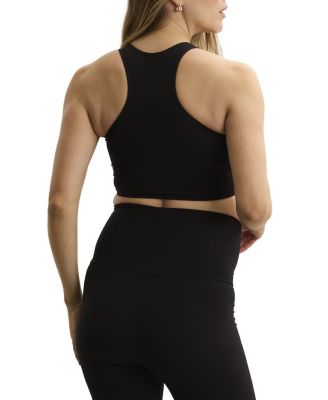  The Maternity Bodyflex Crop Racer Tank