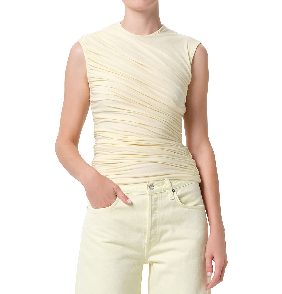 Agolde Ester Ruched Top