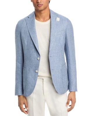 Hanry Linen Hopsack Unstructured Slim Fit Sport Coat