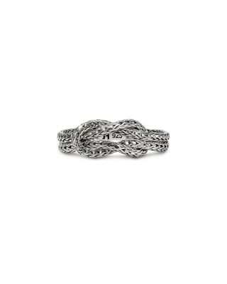Sterling Silver Love Knot Woven Ring