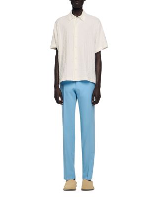 Square Cross Cotton Jacquard Shirt