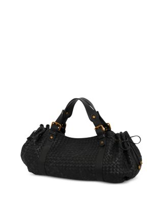 24H Woven Leather Handbag