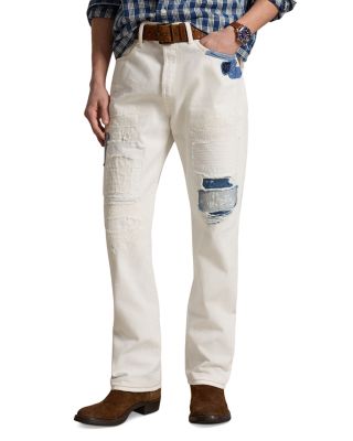 Heritage Straight Distressed Jeans in Multi