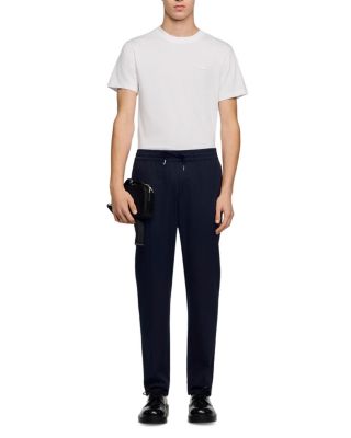 Alpha Cotton Blend Straight Leg Drawstring Pants