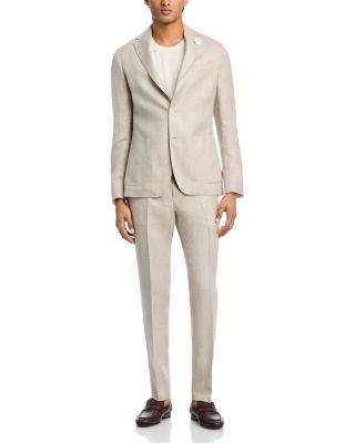 Hanry Linen & Lyocell Hopsack Slim Fit Unstructured Suit Jacket"